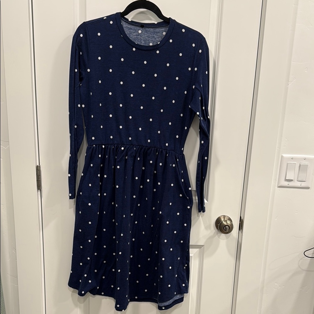 Chic Blue Polka Dot Top